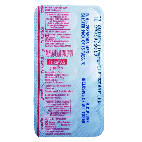 trika 0.5mg tablet 15's